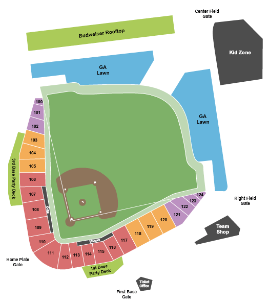 Sloan Park Spring Training Seating Chart
